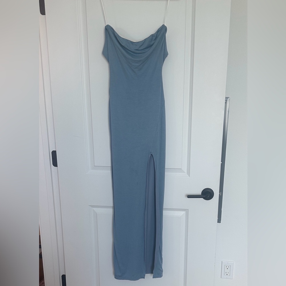 Light Blue Strapless Long Dress NWT